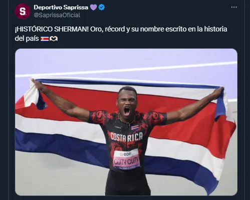 Saprissa sobre Sherman Guity en redes sociales 