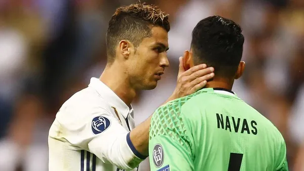 Keylor Navas y Cristiano Ronaldo