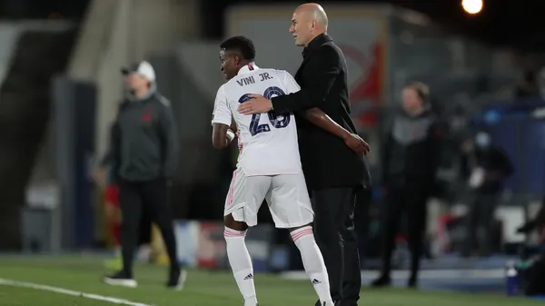 Zidane el primero que confió en el potencial de Vinicius en Real Madrid. (Getty Images)