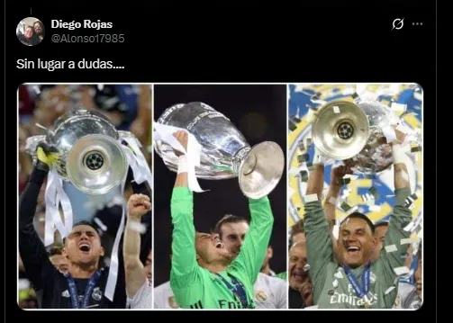 Aficionados en redes sociales sobre Keylor Navas