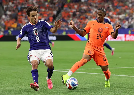 Takefusa Kubo se lesionó en el primer partido de Japón en el Mundial (Getty Images).