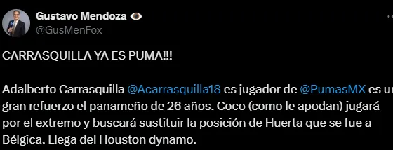 Captura de X.