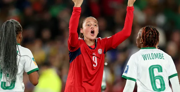 Maria Paula Salas, marcó 7 goles en todo el juego - Phil Walter/Getty Images