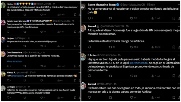 Los comentarios de los aficionados de Saprissa.