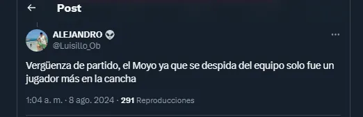 Afición de Comunicaciones señala a José Manuel Contreras