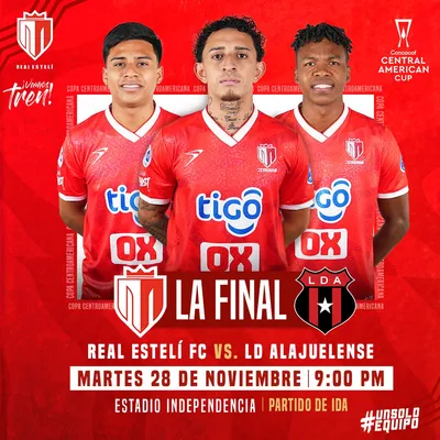 La imagen promocional del partido que subió Real Estelí a sus redes sociales (