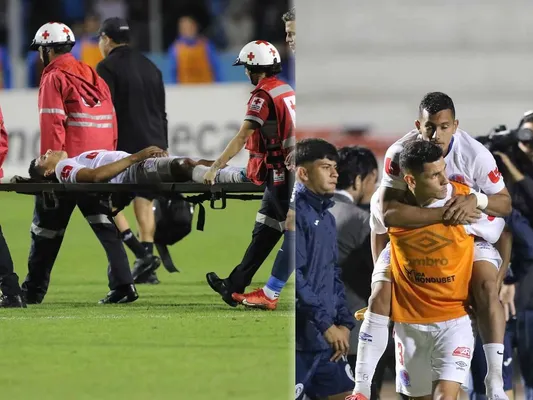 Edwin Rodríguez salió lesionado en la final de ida ante Motagua. (