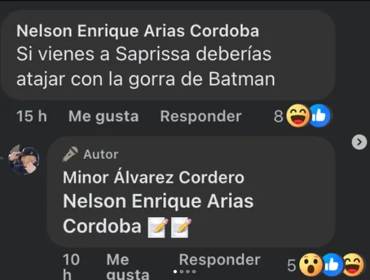 Captura de Facebook