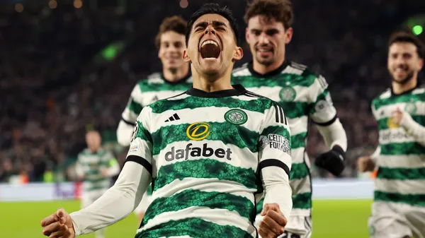 Luis Palma celebra un tanto - Ian MacNicol/Getty Images