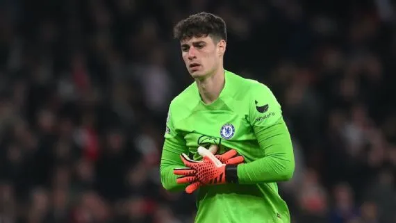  Kepa Arrizabalaga con el Chelsea / Chelsea
