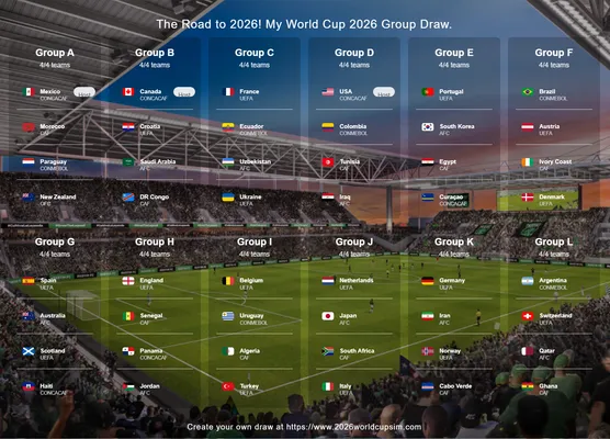 Según el simulador, Panamá jugará el Mundial 2026 en el Grupo H, junto a Inglaterra, Senegal y Jordania.