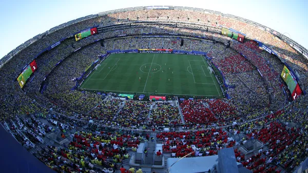 Este estadio fue el de Brasil vs. Marruecos.