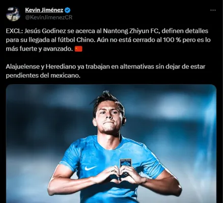 Kevin Jiménez adelnató que Jesús Godinez podría jugar en China. (