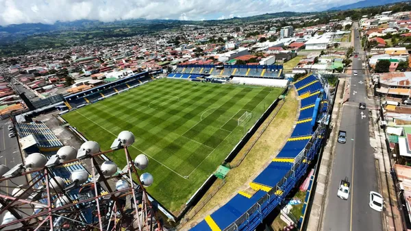 Vista aérea del histórico Estadio "Fello" Meza. (