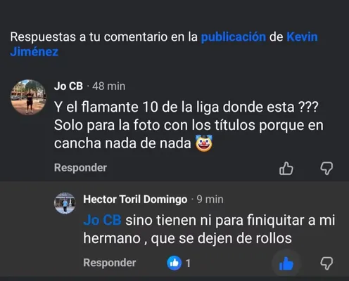 El mensaje del hermano de Albert Toril. (Facebook)