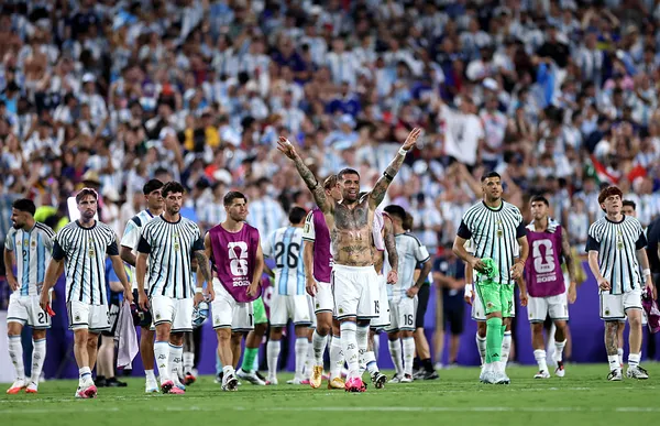 Argentina sufrió, pero le alcanzó para eliminar a Suiza y meterse en semifinales (Getty Images).