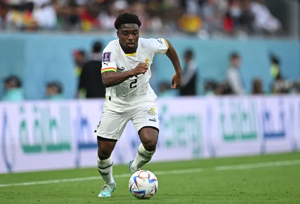 Lamptey en el Mundial de Qatar 2022. (