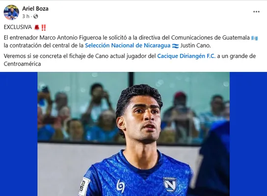 Captura de Facebook.