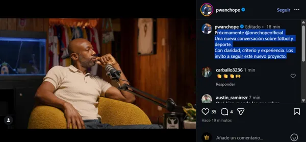 Paulo Wanchope anunció que tendrá su propio podcast. (