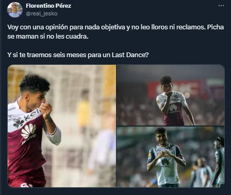 Periodista Florentino Pérez en su cuenta de X