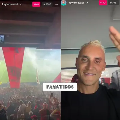 Keylor Navas en el Estadio Marcelo Bielsa.
