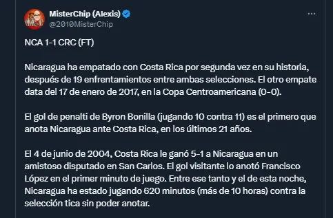MisterChip en sus redes sociales 