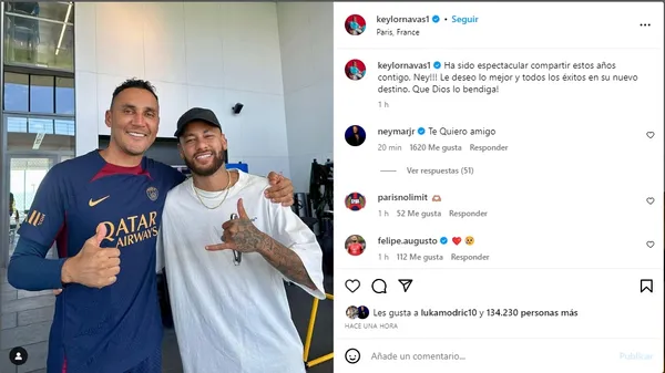 Keylor Navas tiene una gran relación con Neymar.