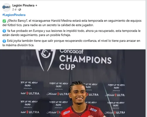 Legión Pinolera sobre Harold Medina