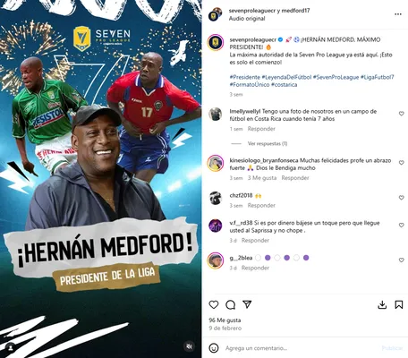 Hernán Medford vuelve a Costa Rica pero en un nuevo rol. (Instagram)