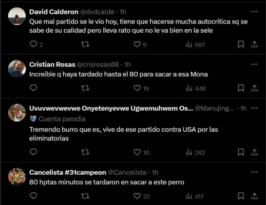 Algunos comentarios sobre el partido de Brandon Aguilera. (