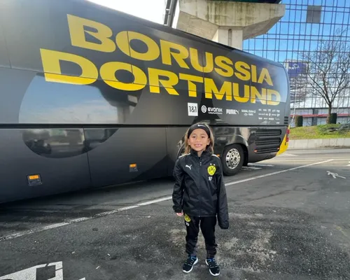 Rafa Lemus, conocido como "Little Mágico" a las fuerzas básicas del Dortmund