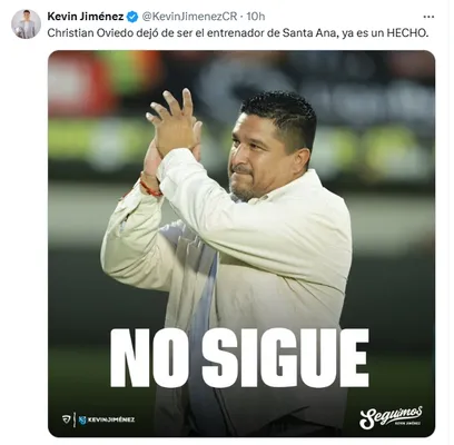 Kevin Jiménez adelantó la noticia.
