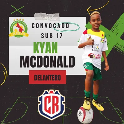 McDonald se formó en la Academia de Fútbol dee Talentos del Caribe (Facebook).