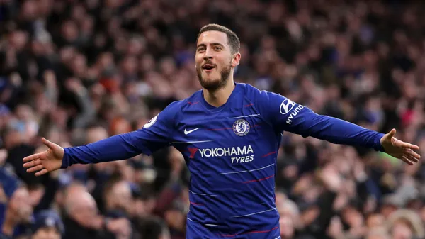 Eden Hazard con el Chelsea