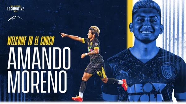 Amando Moreno fue presentado en El Paso Locomotive.