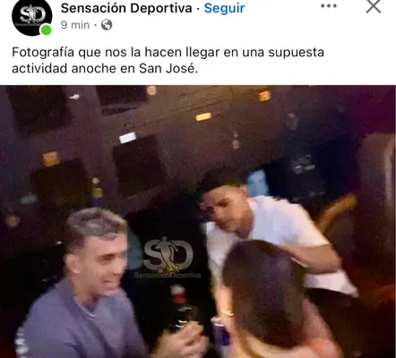 La imagen que involucraría a Kenneth Vargas. (