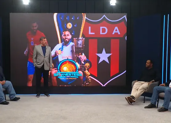 Carlos Prono durante la emisión del programa Sin Anestesia