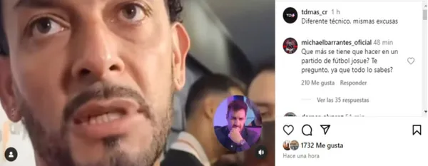 La respuesta de Michael Barrantes a Josué Quesada. (