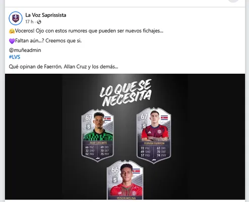 La Voz Saprissista - Página de Facebook 