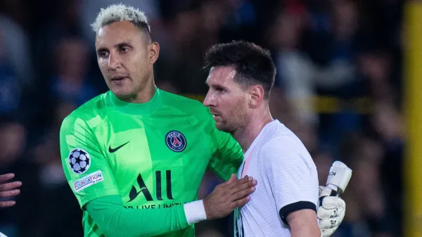 Keylor Navas y Lionel Messi / PSG
