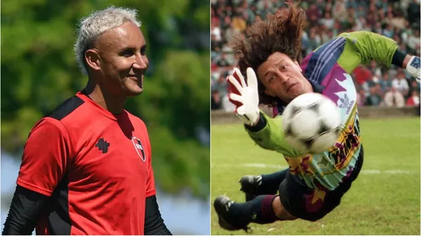 Scopponi, además de leyenda de Newell's, fue campeón de la Copa América 1993 con la Selección Argentina y fue covocado para el Mundial de Estados Unidos 1994. (Fotos: NOB y El Gráfico)
