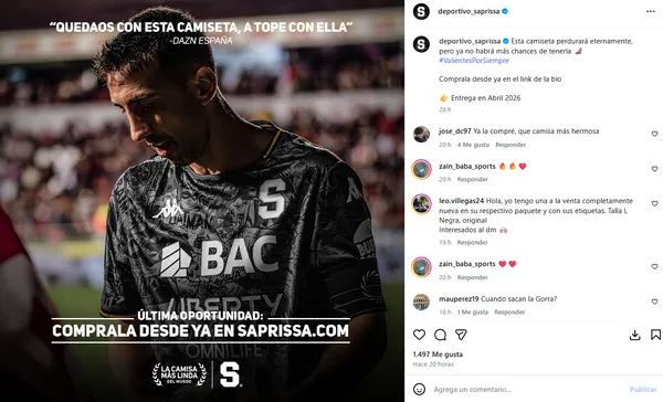 Saprissa ya lo hizo oficial: no se venderá más. (Instagram Saprissa)
