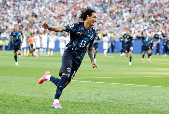José Canale viene de meter el penal decisivo ante los teutones (Getty Images).