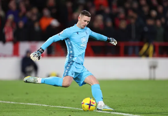 Dean Henderson con el Nottigham Forest / Getty