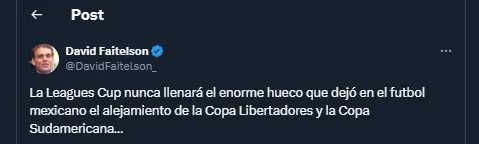 David Faitelson en su cuenta oficial de X.
