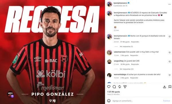 Pipo González vuelve a Alajuelense.