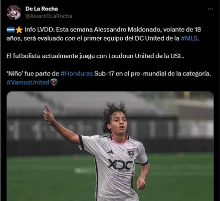 Alessandro Maldonado se acerca al DC United.