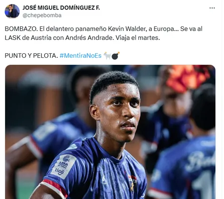 Captura de X.
