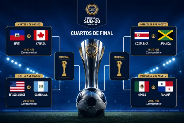 Así se jugarán los cuartos de final.