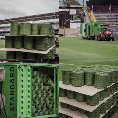 Las imágenes que compartió Saprissa sobre la obra en La Cueva. (Instagram)